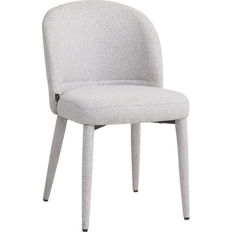 Selsey Coases – Esszimmerstuhl mit Bouclé-Bezug, Hellgrau
