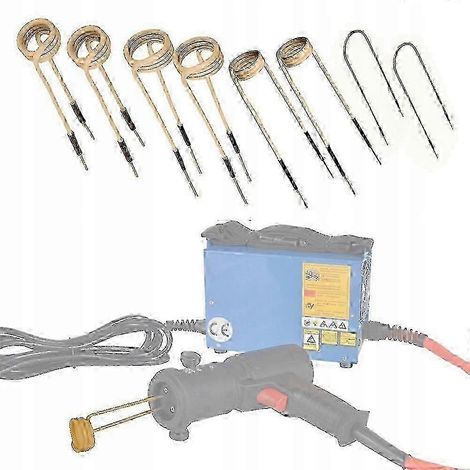 Huit bobines de chauffage par induction avec inducteurs haute performance, compatibles avec les appareils de chauffage par induction et les applications industrielles.