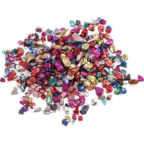 Gravier Concassé - Émaillé Coloré - Granulométrie 0,1 à 0,4 cm - Décoration Intérieure Aquarium Jardin Miniature - 1 Sachet de 20 g (1/5)