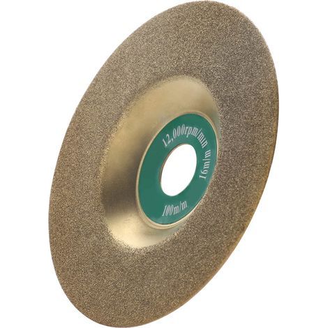 100 mm diamond grinding disc – flat disc for polishing and grinding, titanium coating, 1 mm thick (1/4)