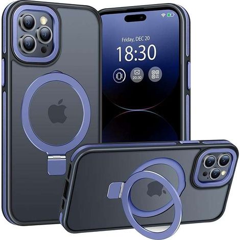 Custodia rigida per iPhone 14 Pro Max, retro opaco, blu (1/3)