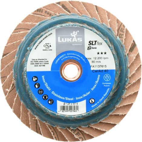Lukas Fächerscheibe 125 mm P 40 SLTflex Keramik AD IQ-Serie