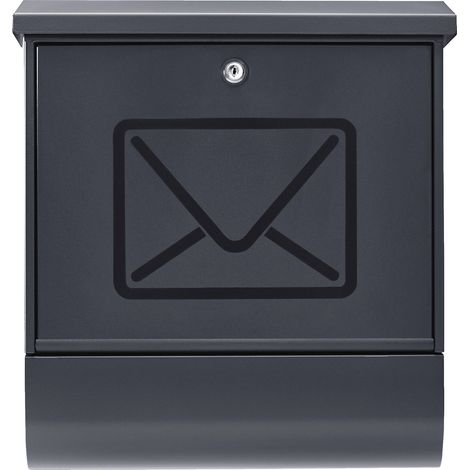 Burg Wächter 65310 LUCENTA 2701 ANT Boîte aux lettres acier anthracite avec serrure à clé C304372 (1/5)