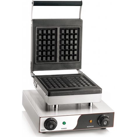 Gaufrier - Professionnel - 1500W - Plaque 250x250mm - Beckers
