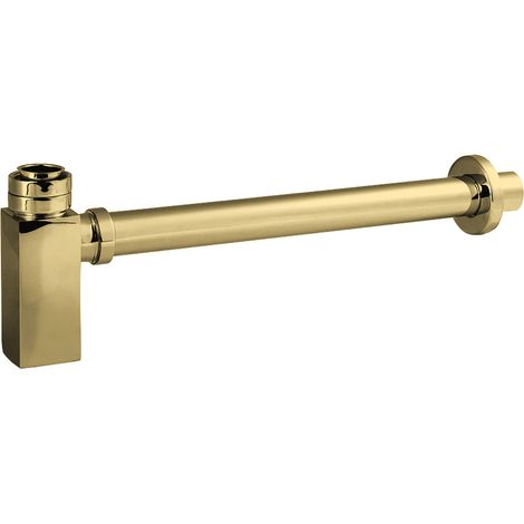 Square Minimalist Bottle Trap - Brushed Brass