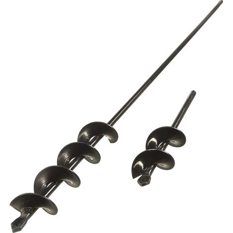 Stahl Pflanzbohrer/ Erdlochbohrer-Set, 2-teilig (1/5)