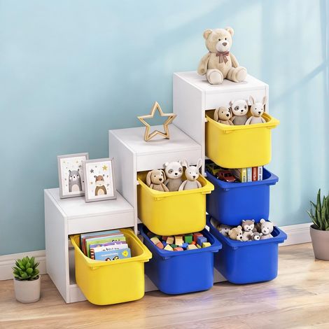 Rangement Jouets 3 Niveaux pour Enfant 96 cm (1/5)