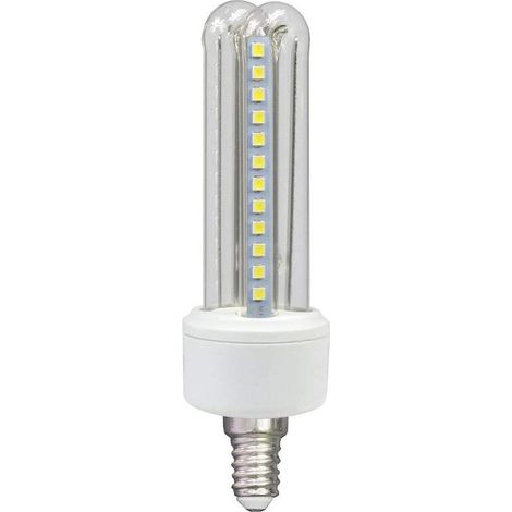 Lampadina led attacco E14 6 watt luce bianca fredda 6500k illuminazione luci