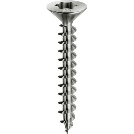 Panelvit Torx MUSTAD TX20 Vite per legno a testa svasata 4,0x60 a filetto pieno - Scatola da 200 - PVACXP400600C8C