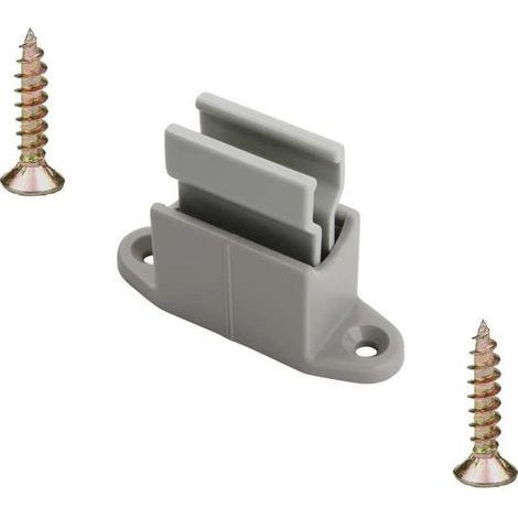 Clip bloqueur de manivelle volet Roulant réglable gris Support Guide Manette Plastique 14mm Universel fenêtre Mur à Visser (1/5)