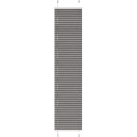 Plissee Anthrazit 45x200 cm Stoffbreite 44,4 cm Polyester