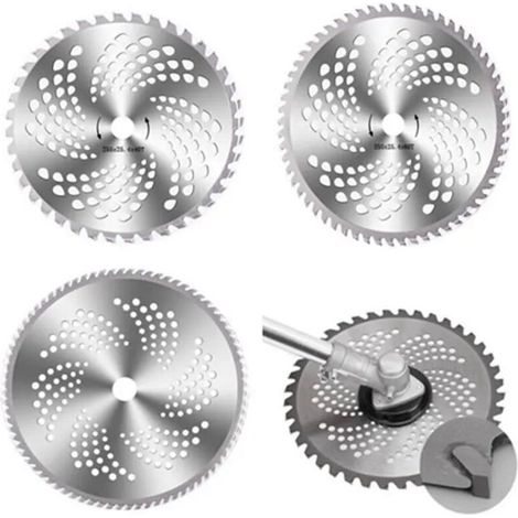 Tondeuse,Disque de coupe pour tondeuse à gazon, lame tranchante, brosse à bois, pièces de tondeuse à gazon, outils - 60 dents