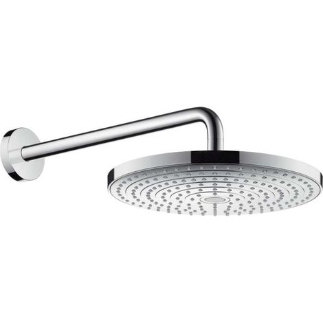 Hansgrohe Raindance Select S - Soffione doccia 300, 2 getti, braccio doccia 39 cm, cromato 27378000 (1/5)