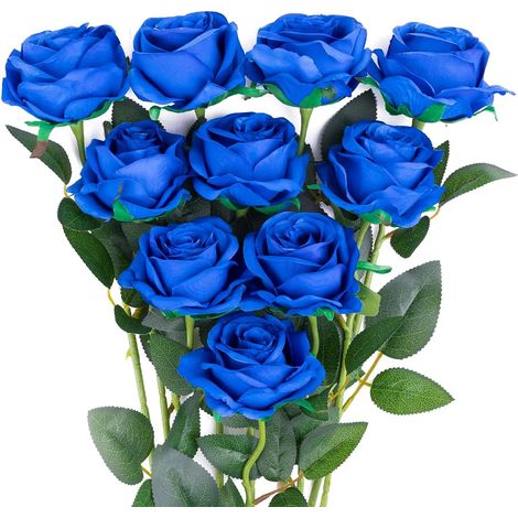Roses artificielles en soie, bouquets de fleurs pour la maison, le bureau et les mariages-AquaForge (1/5)