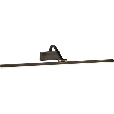 Applique Moderna Bilbao Acciaio Nero Policarbonato Oro Led 17W 3000K (1/5)
