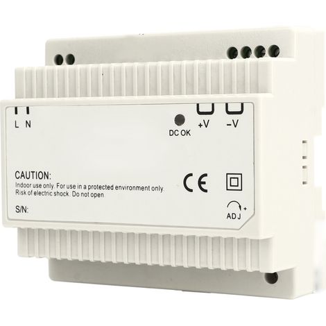 Alimentation sur rail DIN, format étagé, industrielle, 100 W, conversion de tension AC/DC, 100-240 V AC, 12 V (1/5)