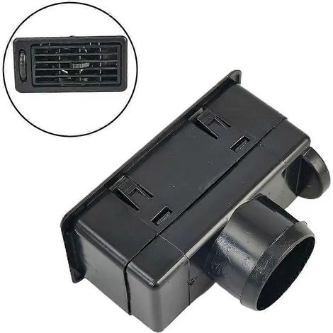 1 grille d'aération universelle 12060 mm pour voiture, remorque, chauffage et climatisation, en plastique noir, neuve et de remplacement (1/4)