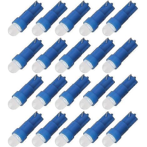 Lot de 20 ampoules LED T5 12V pour tableau de bord de voiture (éclairage intérieur). (1/5)