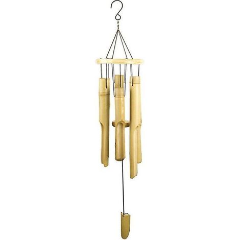 Wooden Wind Chimes for Outdoor Use, Bamboo Wind Chimes with an Amazing Deep Tone for Patio, Garden, Home, Beautiful Natural Sound, 32 Inches (1/3)