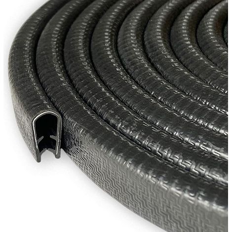 Protection de Portiere Voiture Plage de Serrage 1-2mm Bord de Tole Joint Caoutchouc en u pour la Plupart des Voitures Traitement de la Tôle Construction Navale Artisanat Ménage 5M(5, 2mm) (1/5)