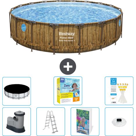 Bestway Bestway Power Steel Ronde - 549x122 cm - 8-pièces  S526 (1/4)