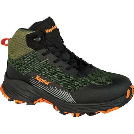 Kapriol Dune Rock Green S3S FO SR HRO Sicherheitshochschuhe - 43 EU -  Schwarz / Grün