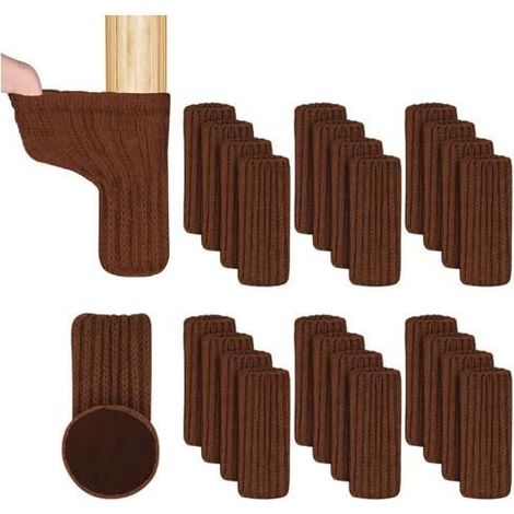 Chaussette Chaise pour Pieds de Chaise,24pcs Chaussettes de Chaise Mobilier en Feutre,Patins Antidérapants Convient aux Pieds (1/5)