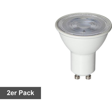 Lampe LED GU10 pack de 2 spots 2W 3000K 170 lumens (1/3)