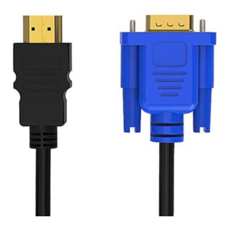 Câble HDMI vers VGA 1,8 m, résolution Full HD 1080p, compatible PC, ordinateur portable, lecteur DVD et disque dur. (1/4)