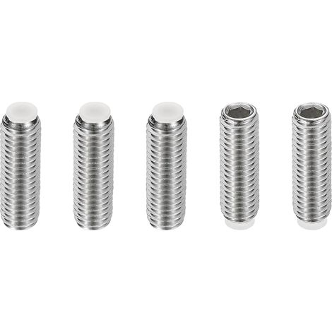 M8x25mm Vis Sans Tête Nylon, 5Pcs en Acier Inoxydable 304 Boulon Tête Hexagonale Métrique Six Pans Creux, Antidérapant, Entraînement Hexagonal Interne (1/5)