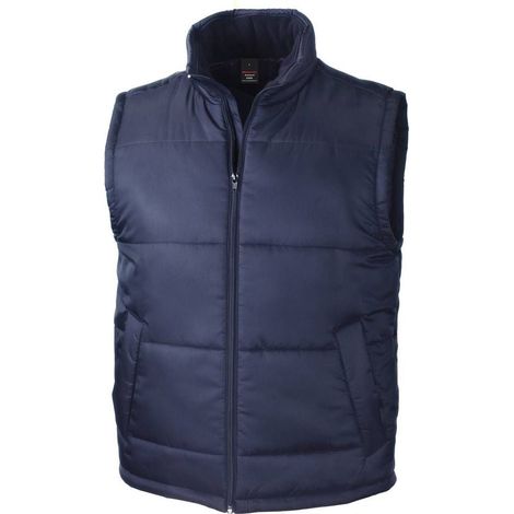 Result lavoro gilet senza maniche Blu navy M