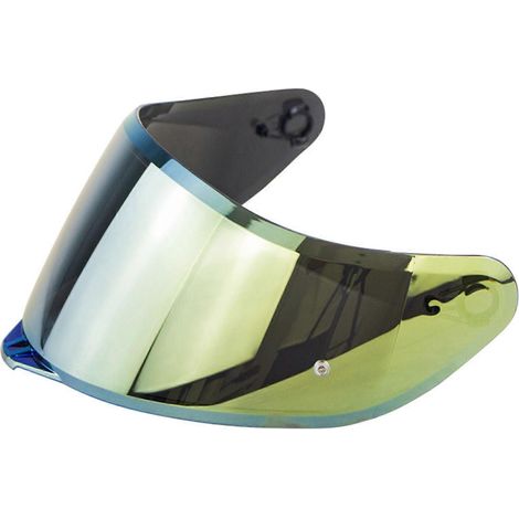 Visière teintée pour casques compatibles avec K1, K1S, K3SV, K5 et K5S. Lentille de sécurité haute résistance aux impacts. Idéale pour les journées circuit et la compétition. Paillettes dorées. (1/5)