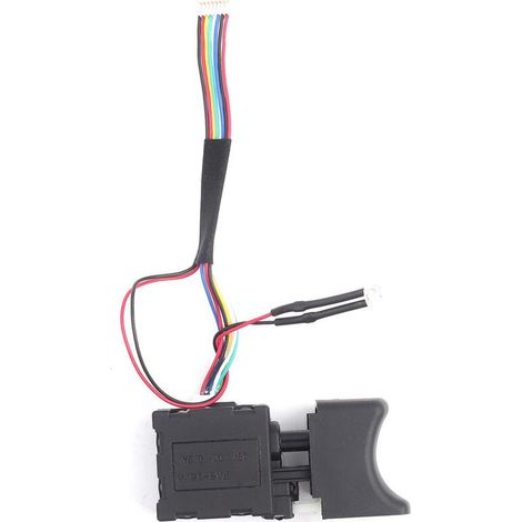 Interrupteur de perceuse, 16A électrique noir stable en plastique + outil en métal CW/CCW pour remplacement FA2-16/1WEK 7,2 V-24 V (1/5)