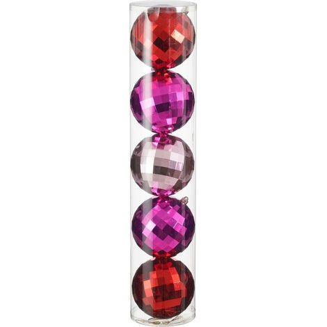 PALLINE GRANDI DISCO ROSSO FUCSIA ROSA D20CM EDELMAN