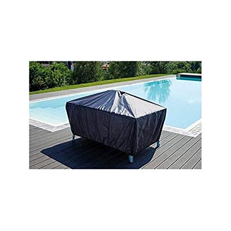 Greenwood Housse pour Table de Jardin CVT01 180x110 cm Polyester Imperméable Gris
