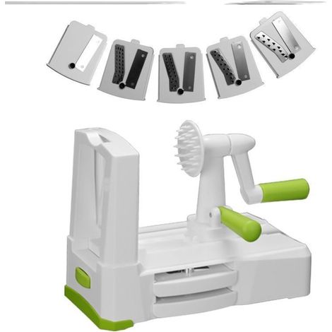 Multifunktionaler Gemüseschneider/hochwertiger Nudelmacher für Gemüse für kohlenhydratarme/glutenfreie/primäre Ernährung, inklusive Klingenhalter