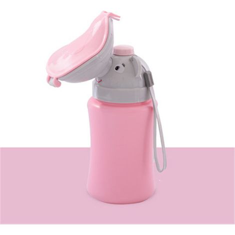 Urinal Portable pour Fille 500ml, Réutilisable Voyage - Parfait Voiture, Camping, Rose (1/5)