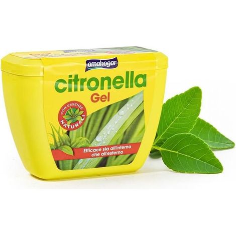 Trade Shop - Set 12pz Citronela Oval Gel 150gr Protección De Insectos Para El Interior Exterior 0176877 -