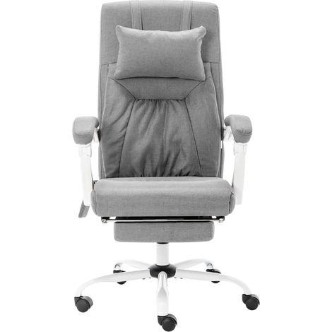 Maison Exclusive - Massage-Bürostuhl Grau Stoff