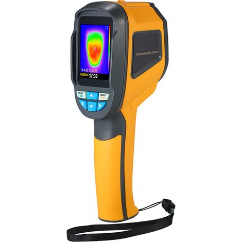 Thermomètre infrarouge portable avec imageur, résolution de 1024 pixels, écran couleur TFT de 2,4 pouces et caméra d'imagerie. (1/5)