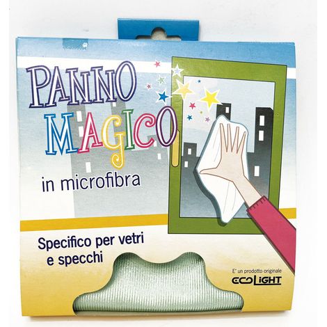 Panno magico in microfibra specifico per vetri e specchi