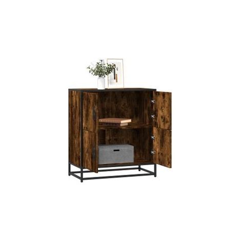 Buffet chêne fumé 68x35x76 bois d'ingénierie (1/5)