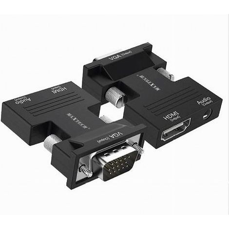 TRADE SHOP - Adattatore Convertitore Video Audio Hdmi A Vga Proiettore Lettore Dvd Tv Chd-avga - (1/5)