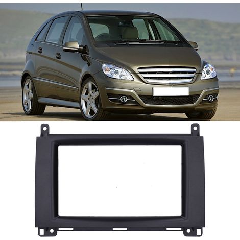 Cadre de console centrale 2-DIN pour système audio, DVD et navigation, compatible avec les Mercedes-Benz Classe A/Classe B/Vito/Viano de 2004 à 2014. (1/5)