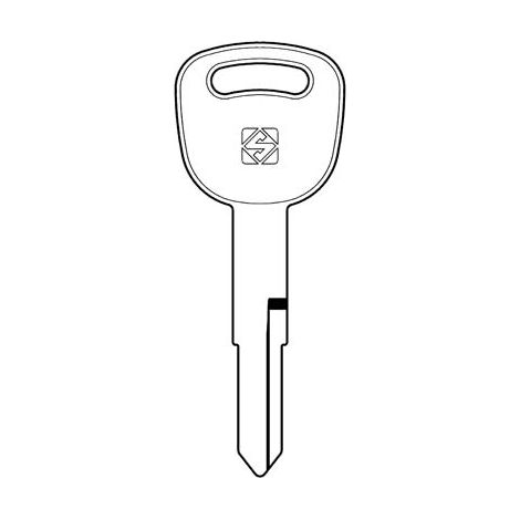CHIAVE AUTO KYMCO KYM2 SILCA - ACCIAIO NICHELATO- 5 pezzi