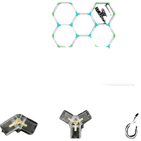 Lumière de plafond de garage LED, éclairage lumineux 6500K, installation facile, HE2417-440 (1/2)