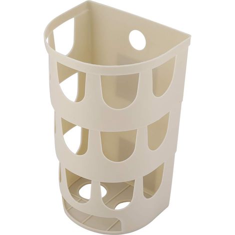 Garbage Storage Box, Porous Plastic Bag, Organizer, Home Garbage Storage Box (Khaki) (1/5)