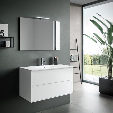 Composizione 4 pezzi AGO bianco opaco