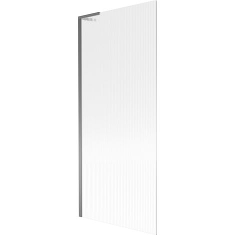Mexen Next L mampara de baño de 1 hoja 80 x 150 cm, franjas, metal gun - 895-080-000-03-09-95 (1/5)