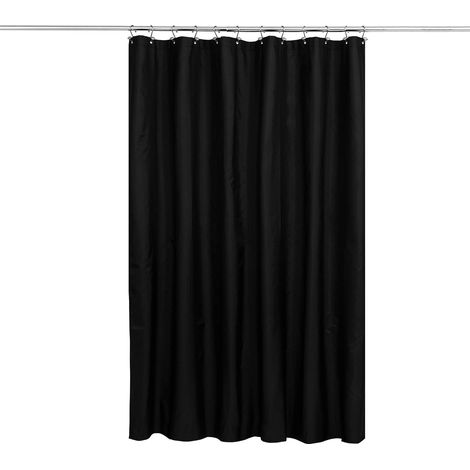 Rideau insonorisant 132 x 213 cm, tissu épais. Isolation thermique et acoustique, œillets métalliques. Noir. (1/5)